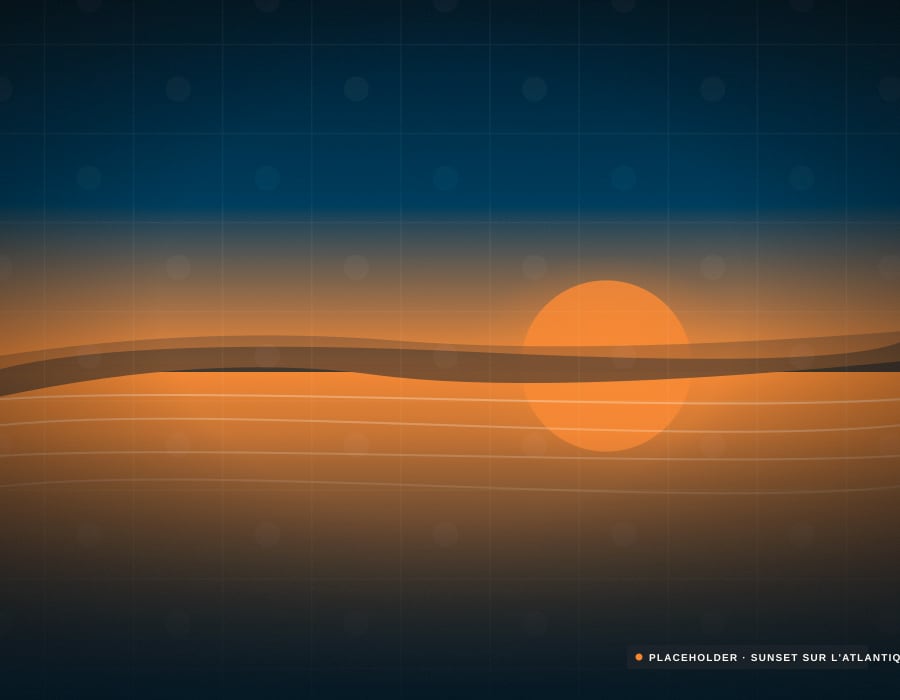Sunset sur l'Atlantique — photo de démonstration